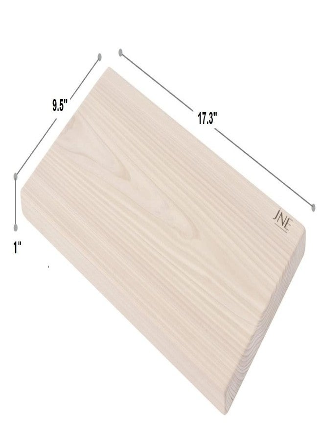 jNE Hinoki Cypress Reversible Wood Cutting Board, 17.3" x 9.5" x1", Chopping Board, Butcher Board, Serving Board, Solid Single Piece, No Joint, No Glue | Holiday Gift - Image 2