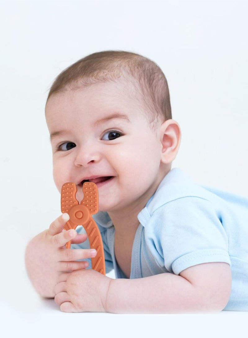 Baby Teething Toys for 0-6 Months 6-12 Months, Freezer BPA Free Silicone Baby Molar Teether Chew Toys, Hammer Wrench Spanner Pliers Shape Baby Boy Toys - Image 5