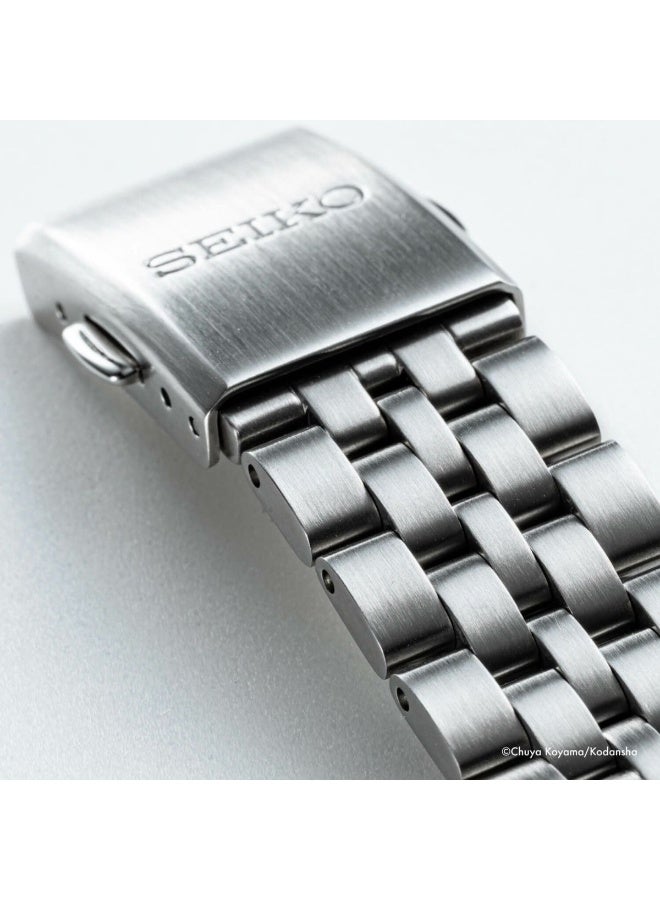 Seiko ساعة رقمية محدودة الإصدار SBJG023، 37 مم شكل مضلع / قرص LCD رقمي، سوار من الفولاذ المقاوم للصدأ + حزام نايلون، رقمية، 100 م مقاومة للماء - Image 5