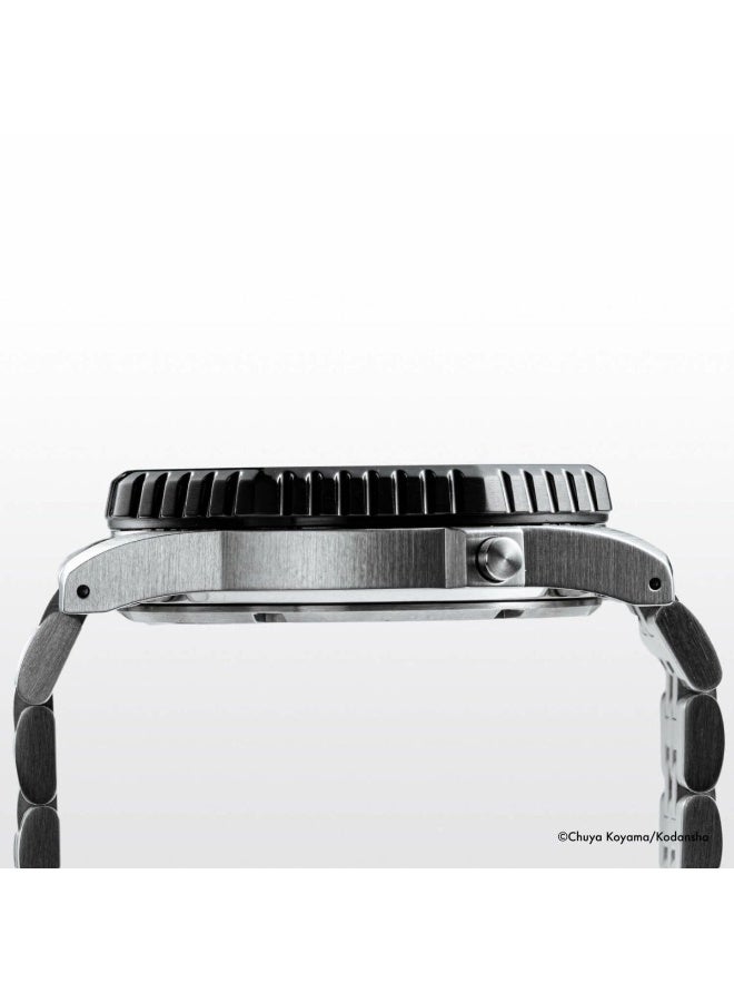 Seiko ساعة رقمية محدودة الإصدار SBJG023، 37 مم شكل مضلع / قرص LCD رقمي، سوار من الفولاذ المقاوم للصدأ + حزام نايلون، رقمية، 100 م مقاومة للماء - Image 4