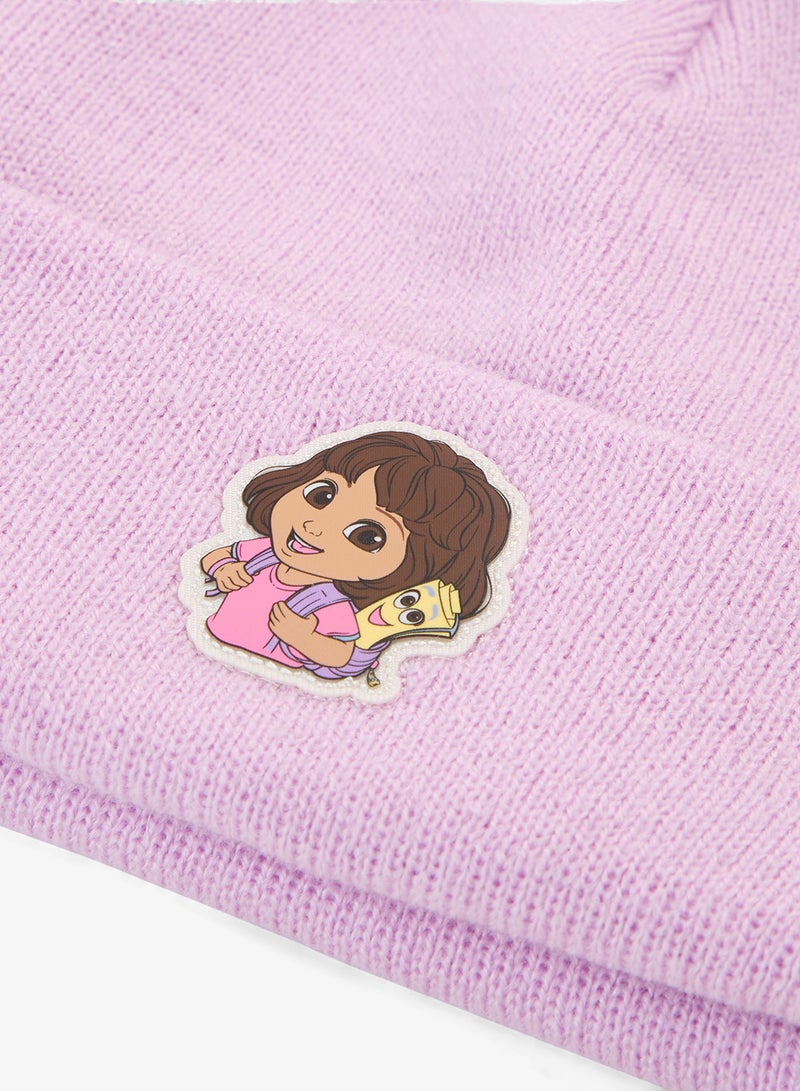 PUMA Kids Dora The Explorer Mid Crown Pom Beanie - Image 3