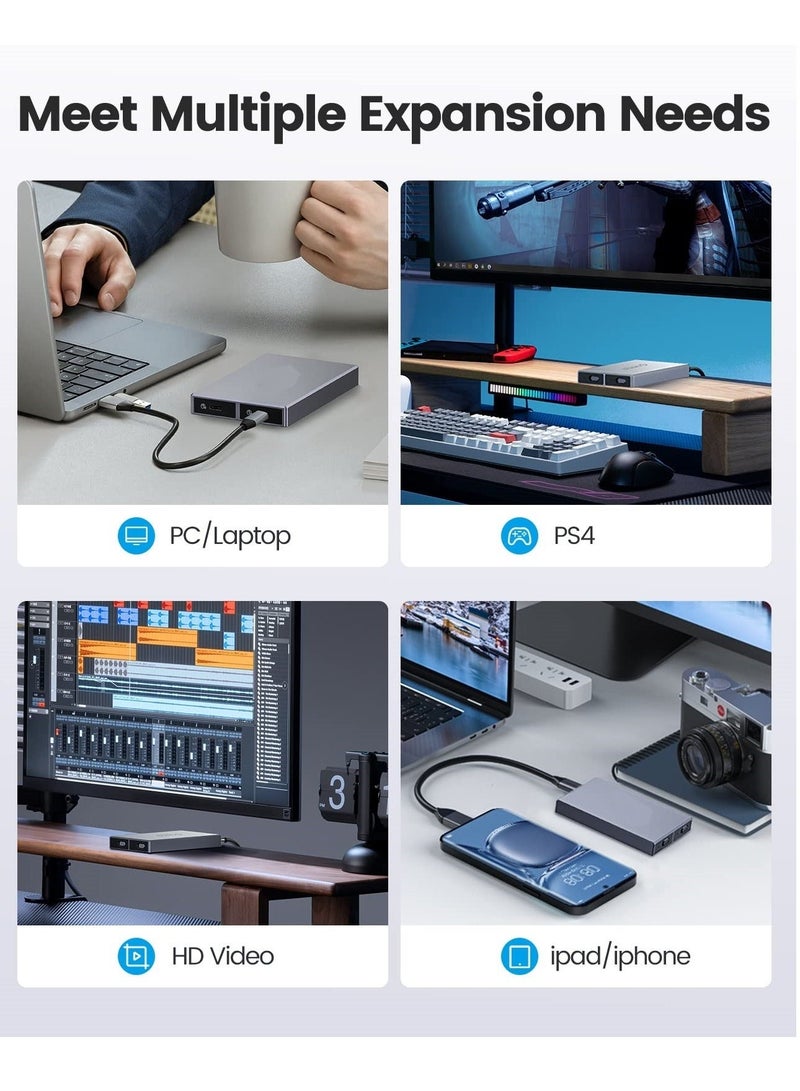 Dual Bay NVMe M2 SSD Enclosure High Speed USB3.2 Gen2 10Gbps Docking Station for PCIe M Key B M Key 2230 2242 2260 2280 SSDs Tool Free Installation Supports up to 4TB - Image 3