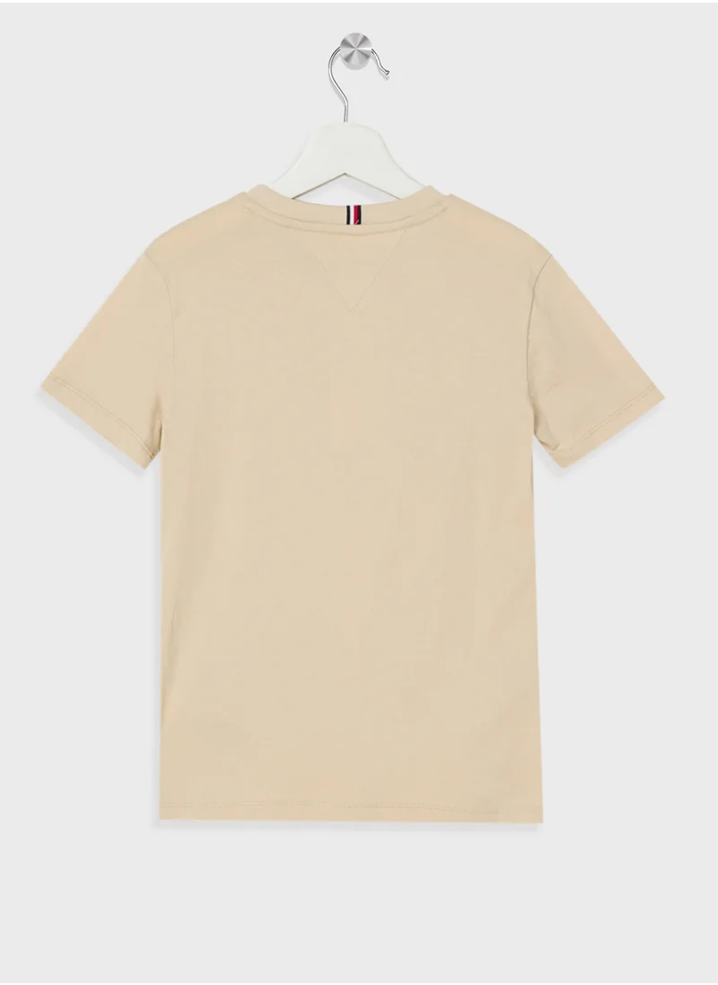 TOMMY HILFIGER Youth Mini Croped Logo T-Shirt