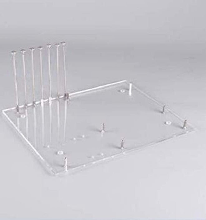 ATX PC Open Frame ATX Test Bench Motherboard Overclock Computer Case DIY Mod Base Chassis for ATX Mothboard, 4mm Transparent Acrylic Frame PC Test Bench for Testing, Overclocking or Gaming - Image 1
