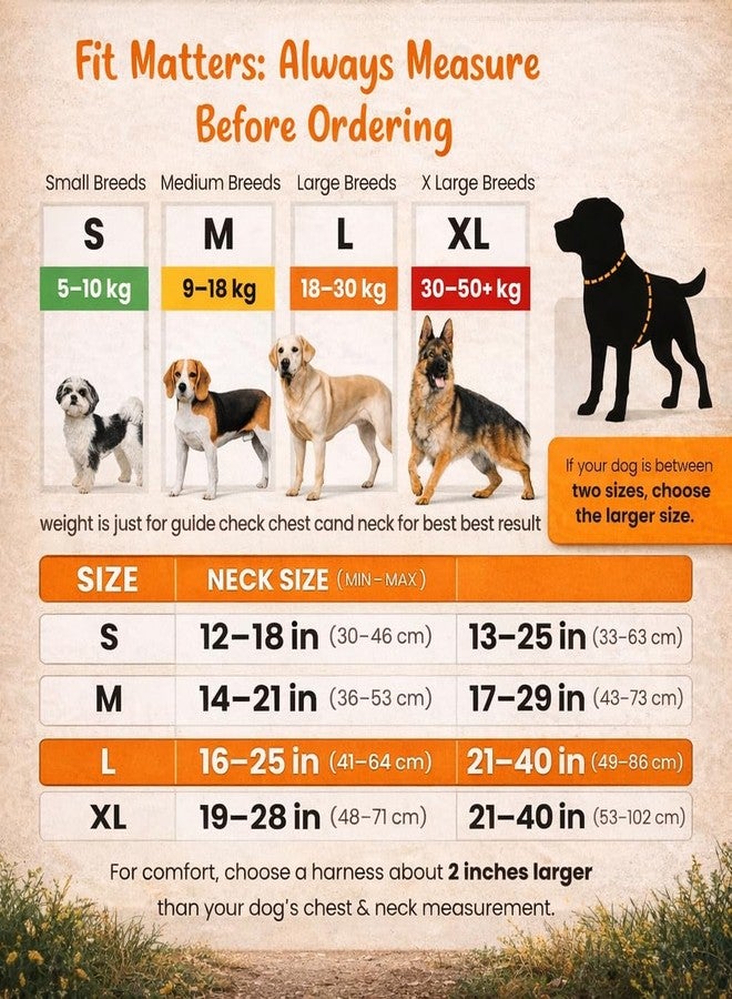 Berlin's PET ACCESSORIES Berlin's No Pull Dog Harness for Large, Medium & Small Dogs | Reflective Oxford Vest | Soft Padded Chest Belt | Easy Control | Anti-Choke Dog Belt for Walking & Training (Golden, Large) - Image 2
