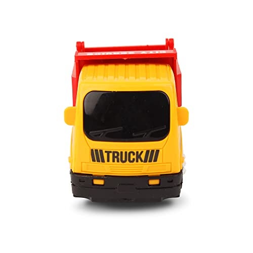 Toy Zone TOYZONE Friction Powered Mini Truck Series | Made in India | Friction Powered Toy | Unbreakable City Service Truck | Pull Back | Push & Go Crawling Toys (City Service Truck Dumper) - Image 4