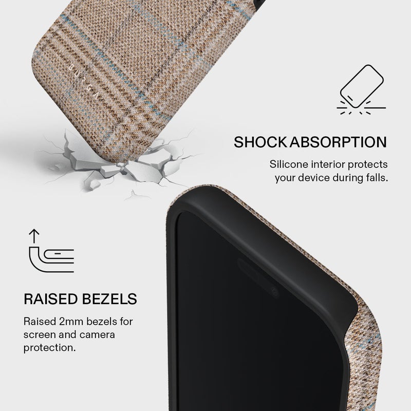BURGA iPhone 17 Pro Cosy Sweater Premium Case Compatible with Hybrid Dual-Layer Hard Shell + Silicone Protection - Scratch-Resistant Shockproof Mobile Cover - Image 4