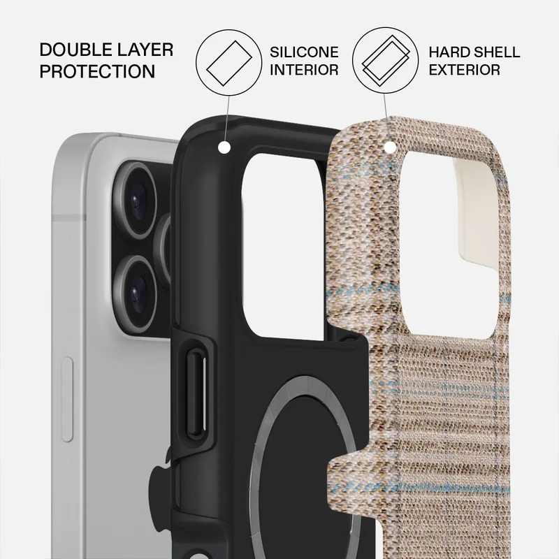 BURGA iPhone 17 Pro Cosy Sweater Premium Case Compatible with Hybrid Dual-Layer Hard Shell + Silicone Protection - Scratch-Resistant Shockproof Mobile Cover