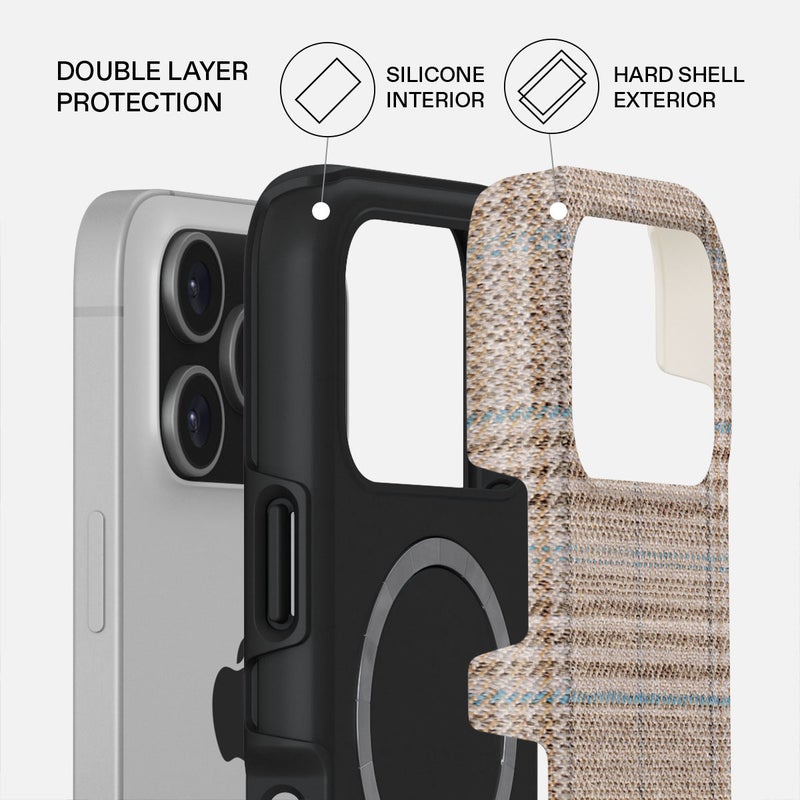 BURGA iPhone 17 Pro Cosy Sweater Premium Case Compatible with Hybrid Dual-Layer Hard Shell + Silicone Protection - Scratch-Resistant Shockproof Mobile Cover - Image 2
