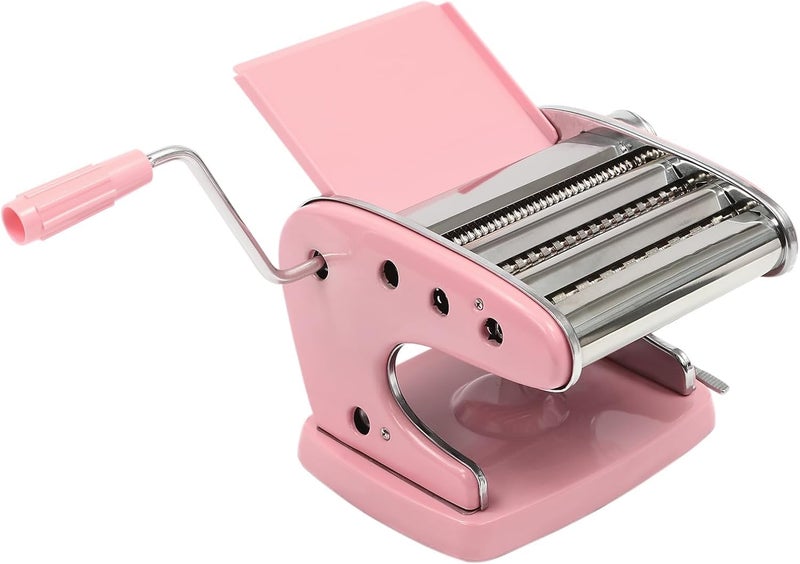 Generic Stainless Steel Manual Pasta Maker Noodle Making Machine, Pink, 30904 - Image 4