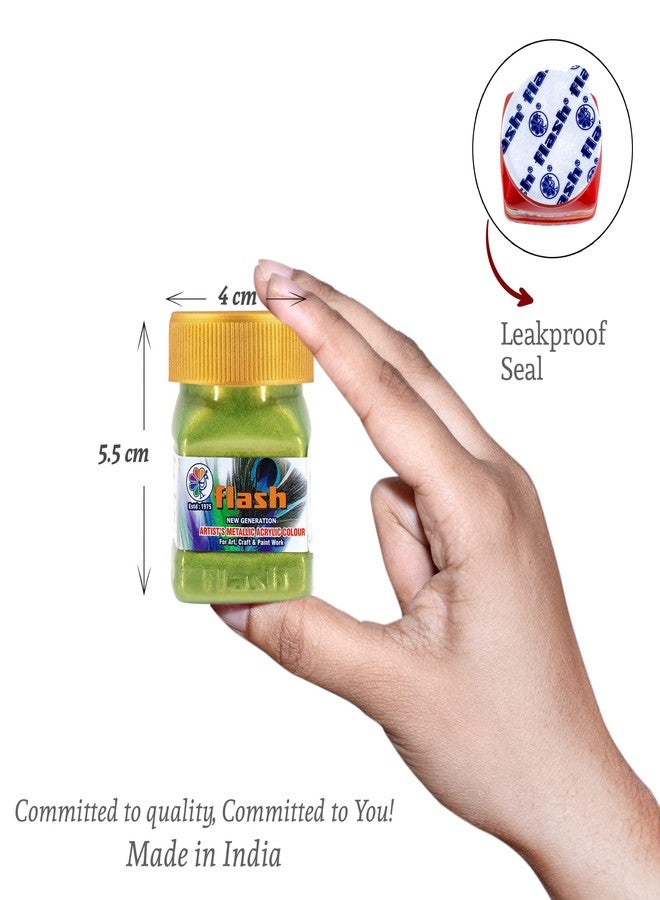 Flash Metallic Color (Golden Green, 50ml) - Image 2