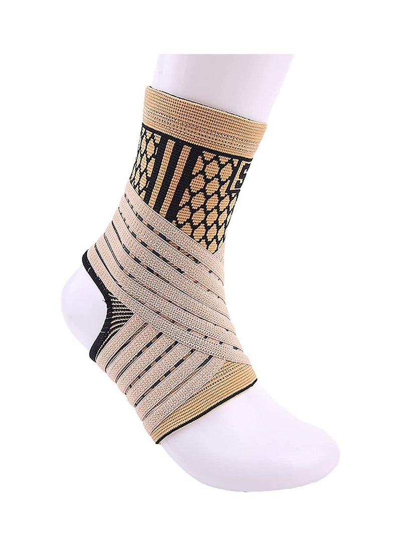 SYOSI كم دعم الكاحل - دعامة كاحل قابلة للتعديل للرجال والنساء، لفافة تثبيت الكاحل، دعم القدم، مثبت كاحل مريح، جبيرة حماية الكاحل - Image 1