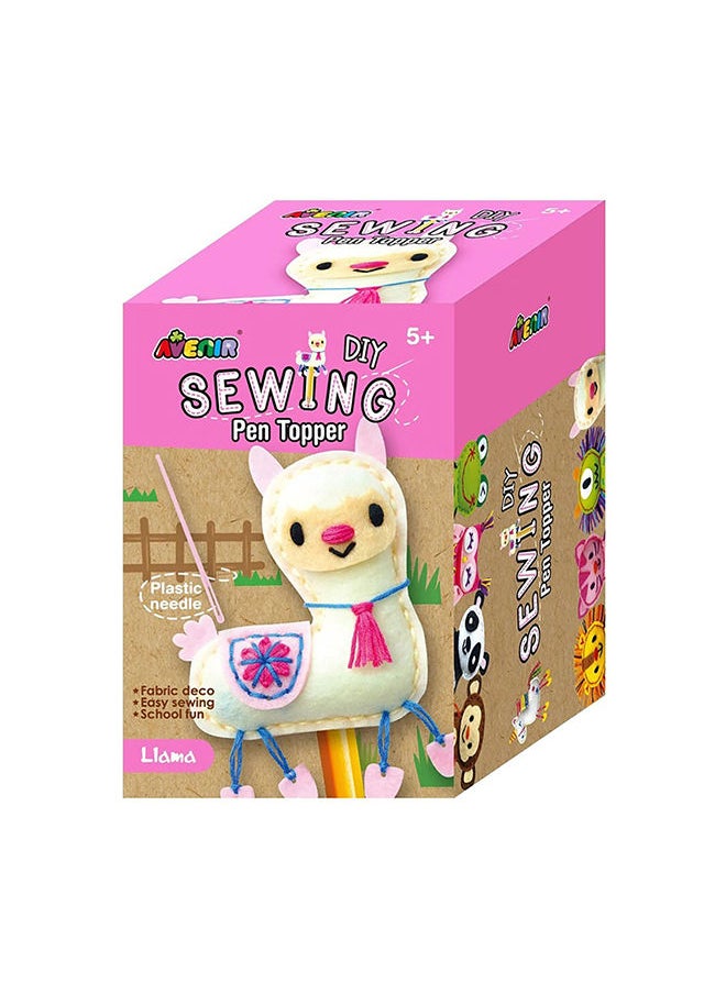 Avenir Llama Diy Pen Topper Friend Sewing Kit Hours of Entertainment & Creativity Tools & Instructions Included, Easy and Fun Activity for Kids +  - Image 2