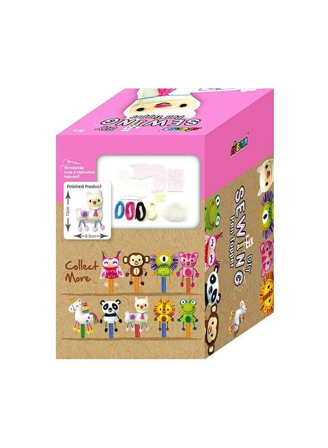 أفينير طقم خياطة لصنع غطاء قلم على شكل لاما، ساعات من الترفيه والإبداع، الأدوات والتعليمات متضمنة، نشاط سهل وممتع للأطفال - Image 2