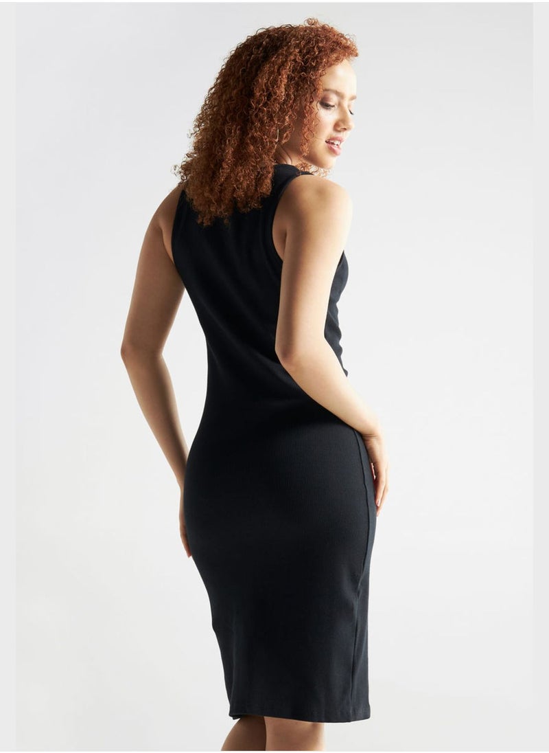 FAV Ribbed Button Down Dress  - Image 2