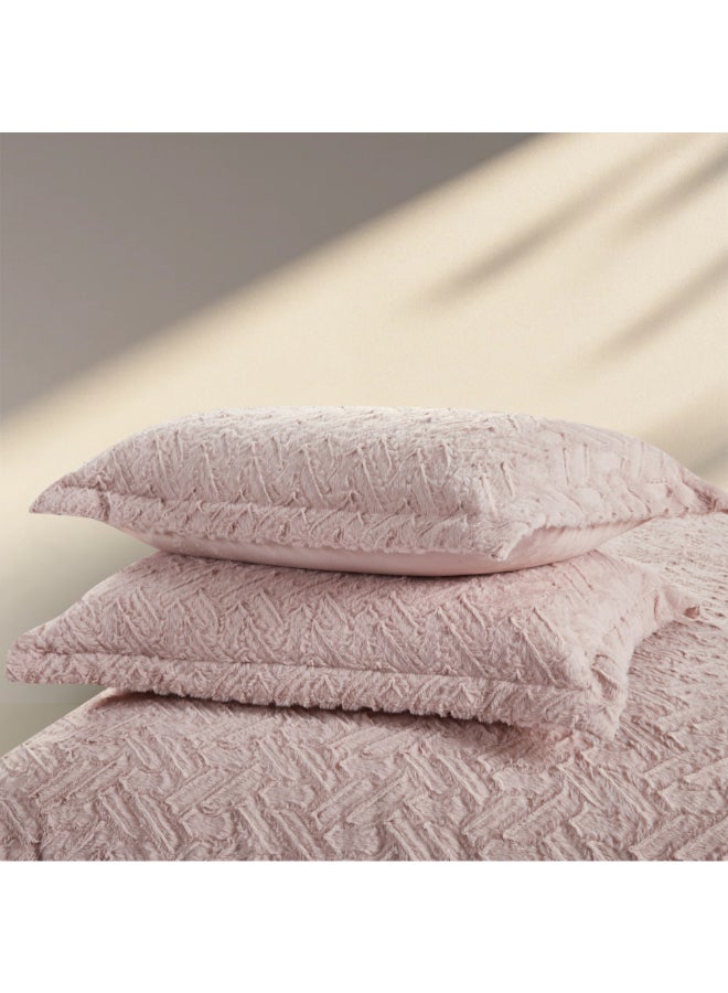 REVE 6-Piece Patterned Winter King Comforter Set Pink 35 x 250 x 230 cm FW075-1 PINK - Image 3