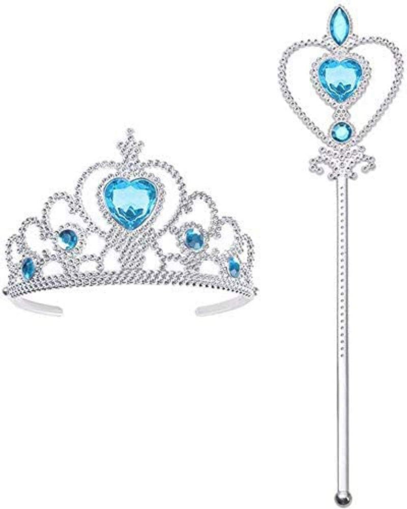 Vicloon Princess Dress Up Accessories 2PCS Princess Crown and Wands for Little Girls Jewelry Toy Gifts for Toddler Girls Christmas Party Cosplay Set for 3 Years Old - Image 3