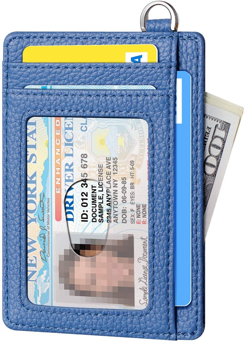 FurArt Slim Minimalist Wallet, Front Pocket Wallets, RFID Blocking, Credit Card Holder for Men-Ocean Blue - Image 2