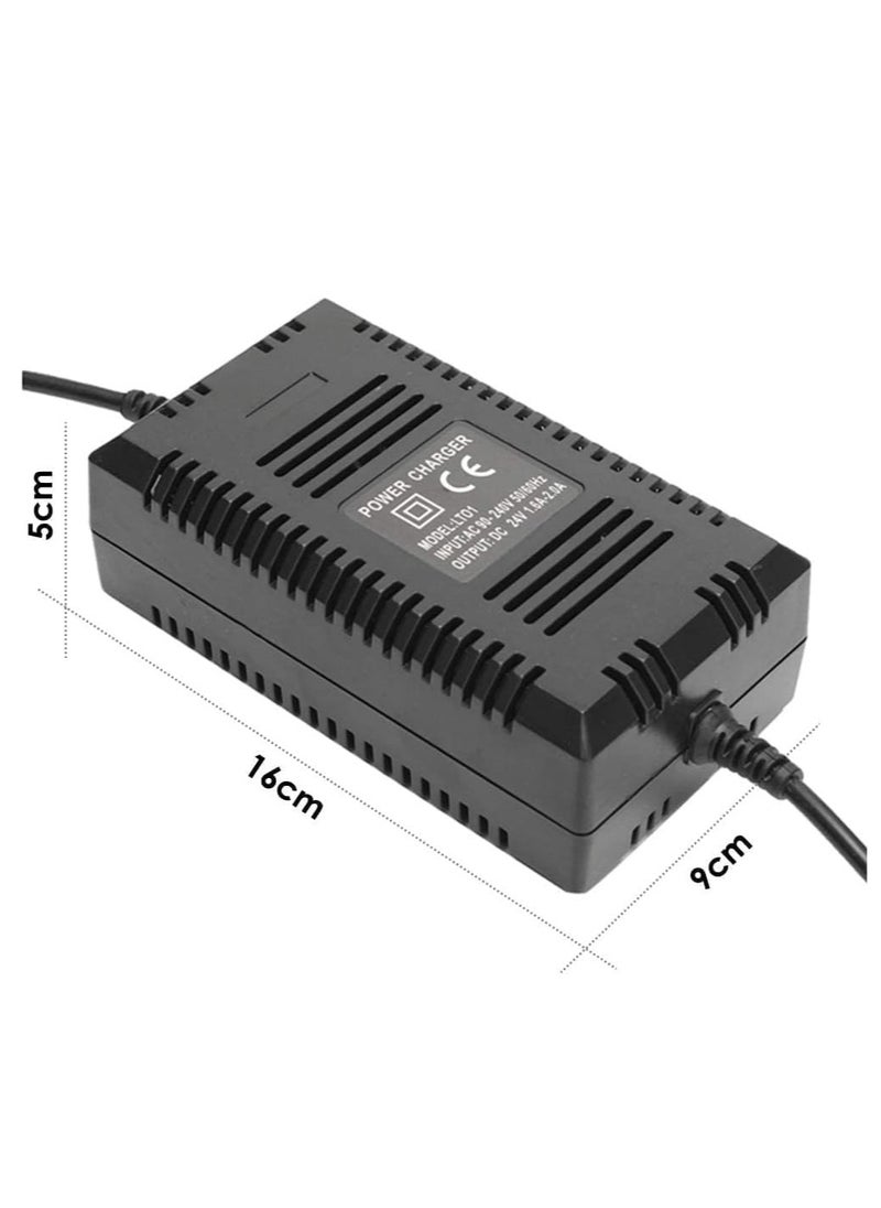 ELTRAZONE 24V 2A Electric Scooter Power Charger Adapter – Smart 3-Port Inline Female Connector Power Supply Adapter for Electric Scooter, Battery Charger with Overcharge Protection, Lightweight and Portable Design  - Image 2