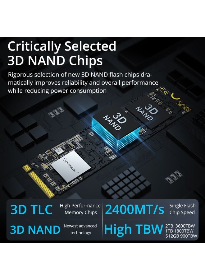 Solid State Drive 1TB NVME M.2 SSD PCIe 3.0 2280 for Laptop Desktop Console Game - Image 5