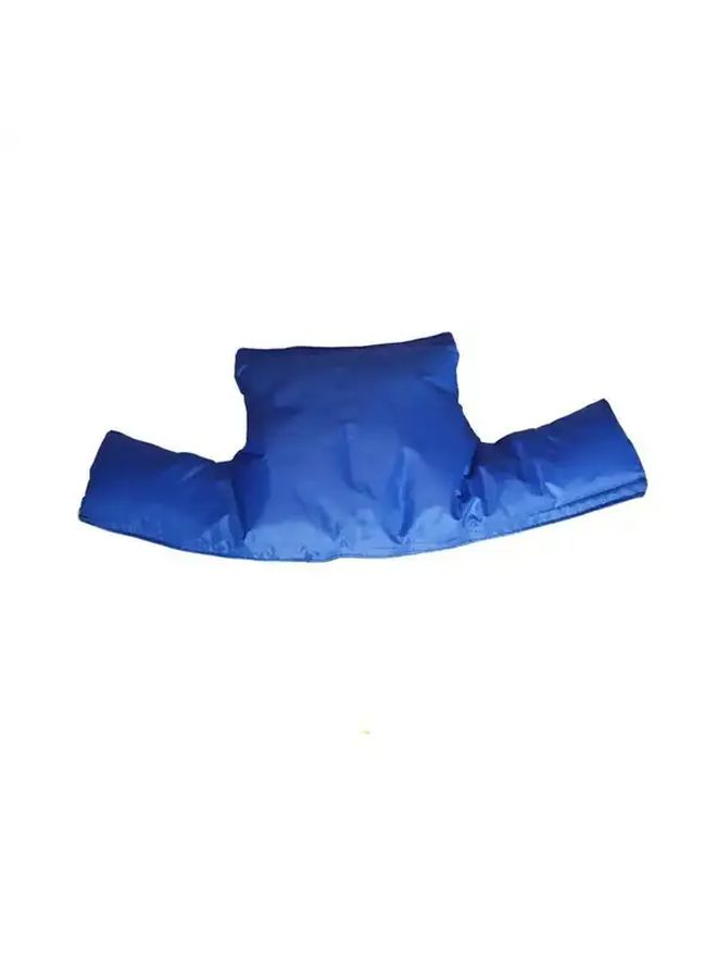 Heavy Duty Dual Sided Insulated Pipe Cover Blue For Water Meter Freeze Prevention 53x20cm - Image 2