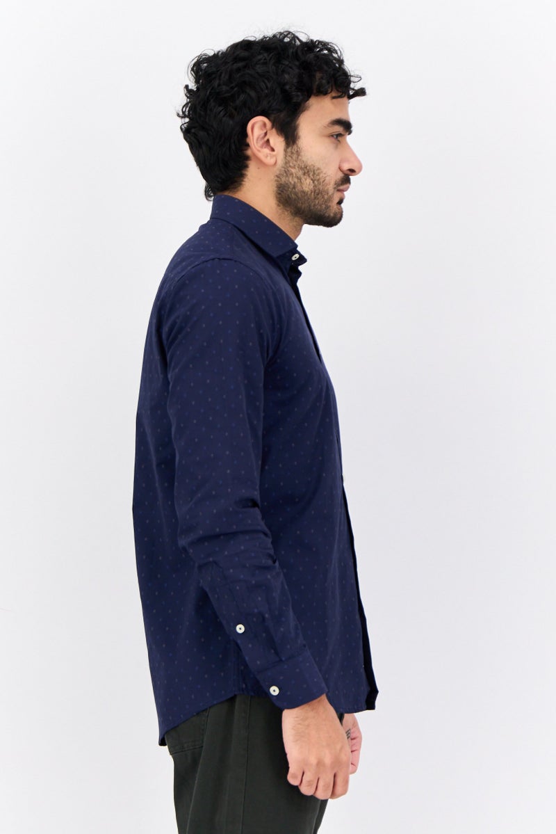 Sorbino Men Comfort Fit Allover Print Long Sleeves Casual Shirt, Multicolor - Image 2