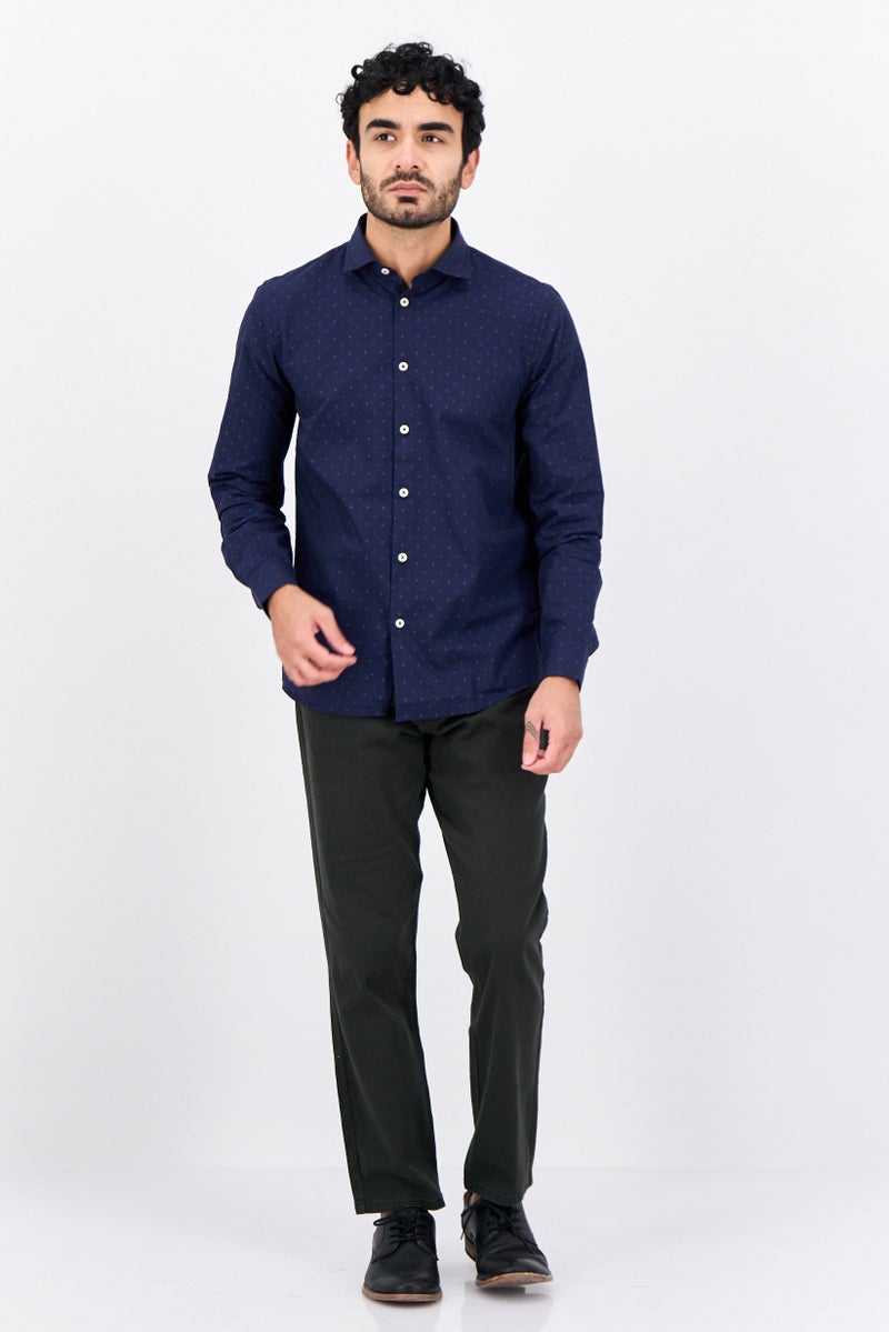 Sorbino Men Comfort Fit Allover Print Long Sleeves Casual Shirt, Multicolor - Image 4