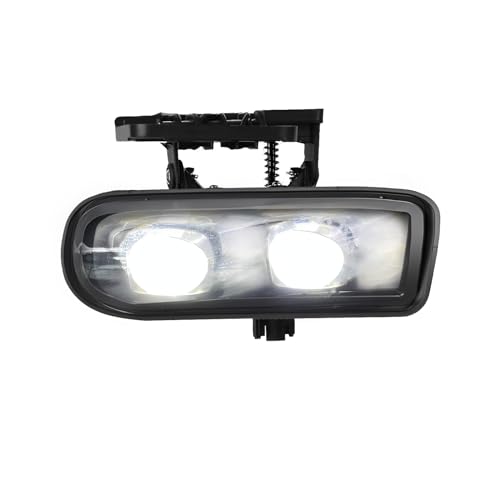 BOXLIGHT مصابيح ضباب LED متوافقة مع 2000 2001 2002 2003 2004 2005 2006 GMC يوكون بيك أب / 1999 2000 2001 2002 GMC سييرا، زوج من مصابيح الضباب مع هيكل وعدسة شفافة - Image 3