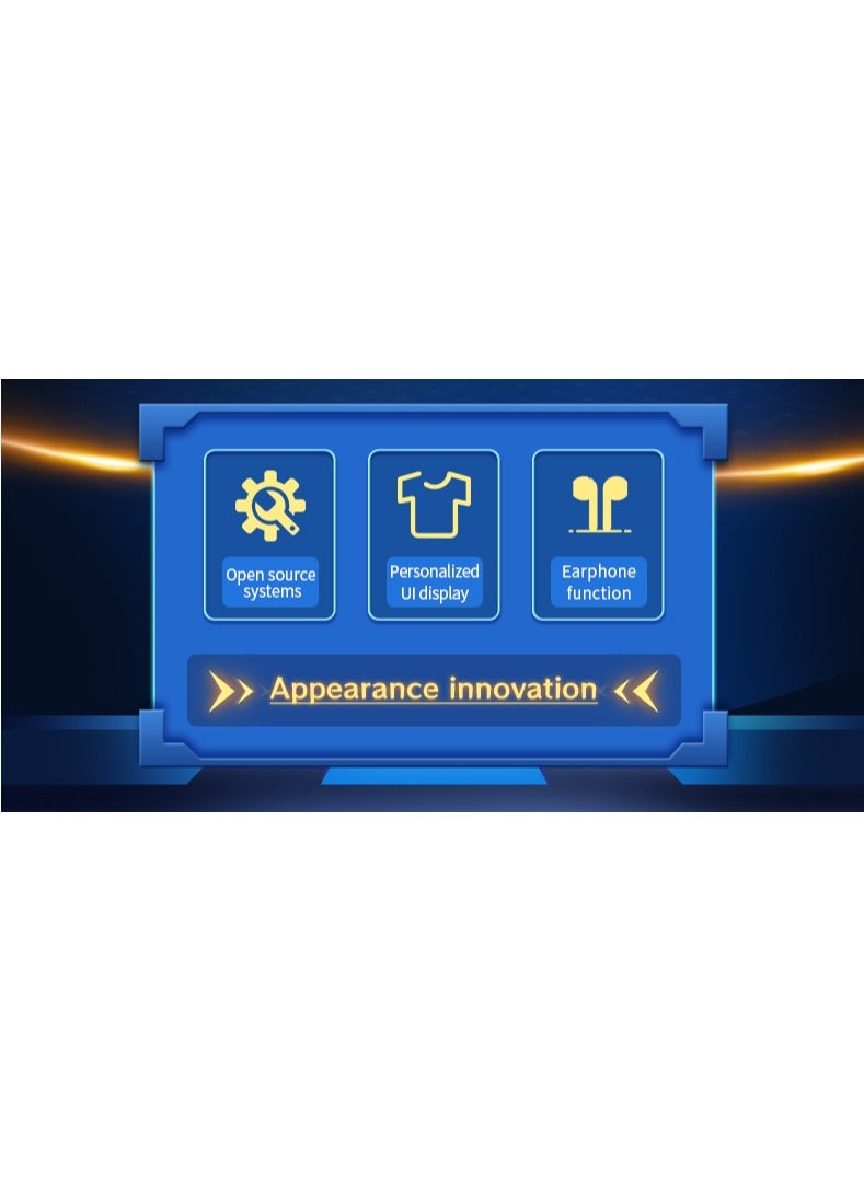 POWKIDDY RGB10 MAX3 Handheld Game Console, 5 Inch IPS Screen Retro Video Game Console Open Source Linux Game Player, Support WiFi & Bluetooth,10000+ Games Portable PSP (Yellow, 64G) - Image 2