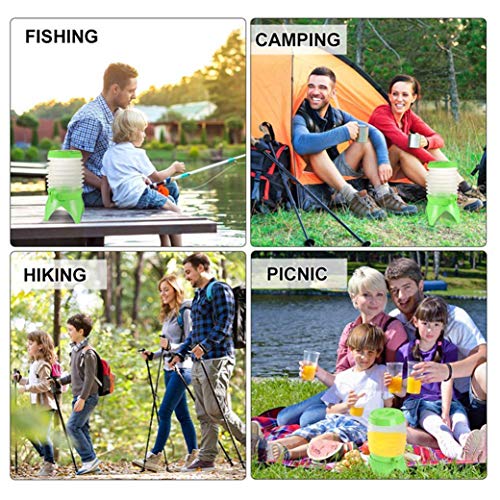MEZON Plastic Portable Collapsible Foldable Beverages Dispenser 5.5L For Home Camping Outdoor (Multi Color) - Image 3