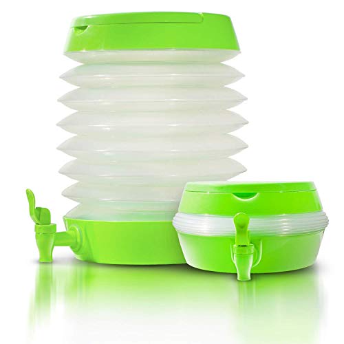 MEZON Plastic Portable Collapsible Foldable Beverages Dispenser 5.5L For Home Camping Outdoor (Multi Color) - Image 1