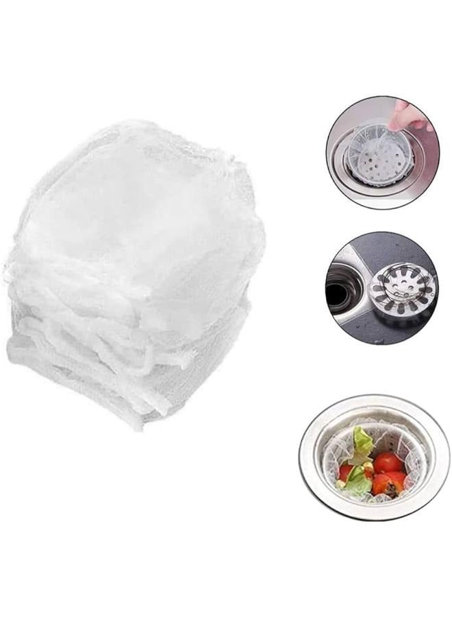50pcs Sink Strainer Bags- Sink Net Strainer Filter Bags for Sink Drain for Collecting Kitchen Food Waste Leftover Garbage - Image 1
