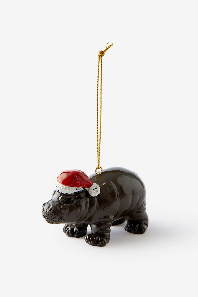 Typo Resin Christmas Ornament