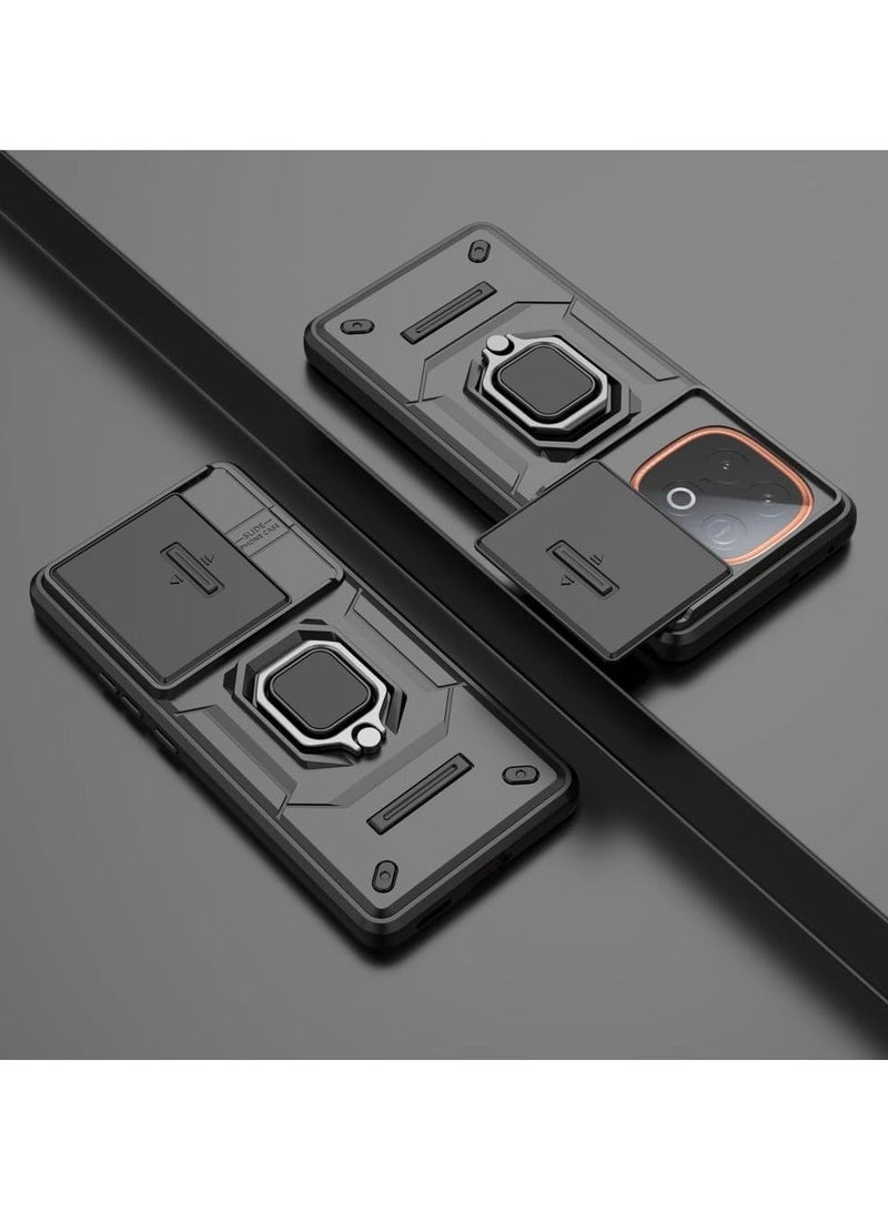 Fankalo Phone Case for iQOO Neo 10 5G with Slide Camera Cover Drop Protective Phone Case with Car Mount Holder - Image 2
