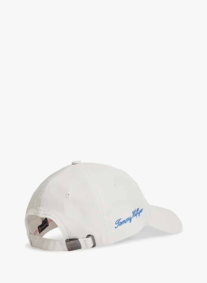 Tommy Hilfiger Ecru Logo Embroidery Baseball Cap  | Best Price UAE