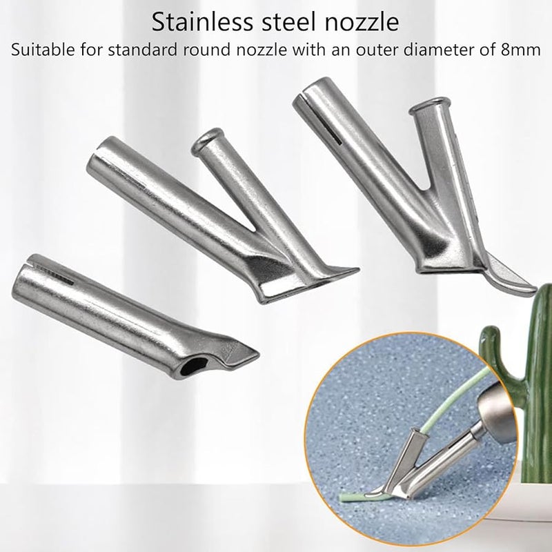 Speed Welding Nozzle Round Mouth 8mm Hot Air Gun Head Torch Welder Stainless Steel - Image 5