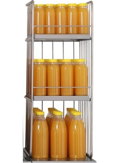 Eurofaz Cancan Stainless 3 Shelf Bottle Stand CAN-1117  - Image 1