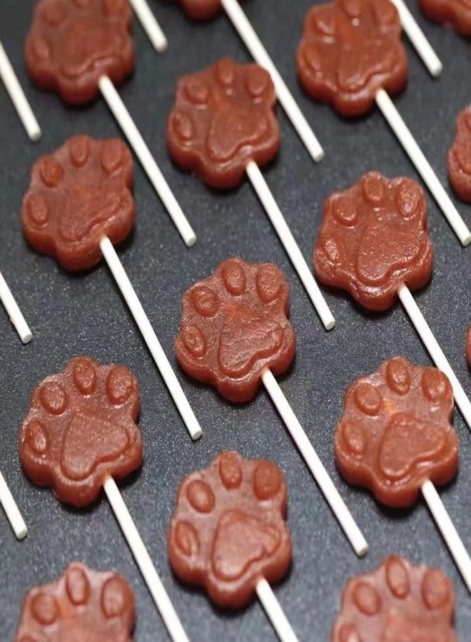 Newk Lollipop Silicone Mold, 4 Packs 6- Cavity Non-Stick Paw Silicone Molds for Lollipop Chocolate Candy - Image 4