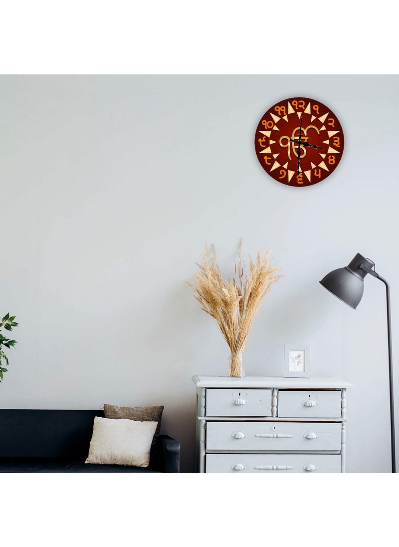Rockford Rockford� Designer Punjabi Wall Clock (11X11 Inches, Without Glass) for Home/Living Room/Bedroom/Kitchen and Office  - Image 4
