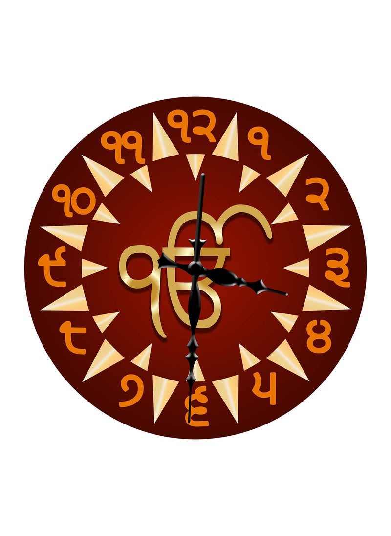 Rockford Rockford� Designer Punjabi Wall Clock (11X11 Inches, Without Glass) for Home/Living Room/Bedroom/Kitchen and Office  - Image 1