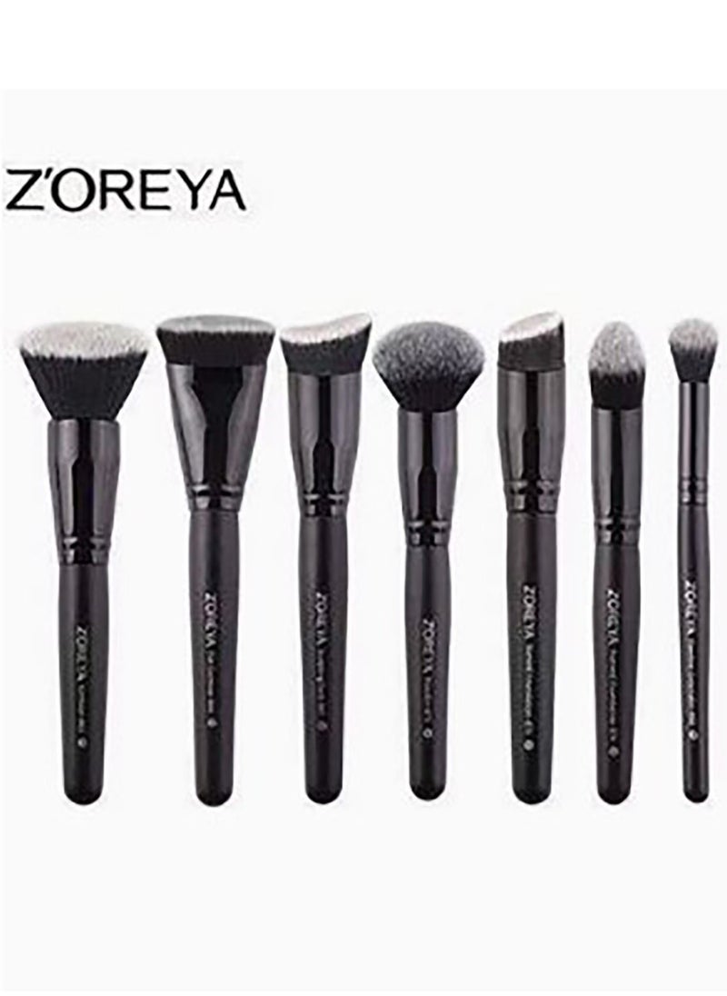 Norvina A makeup kit consisting of (25 color eye shadow - face brushes - dark brown gel - 4 color blush - makeup fixer - nail strengthening serum - mascara - brown and black eyeliner - eyebrow soap and eyelin  - Image 4