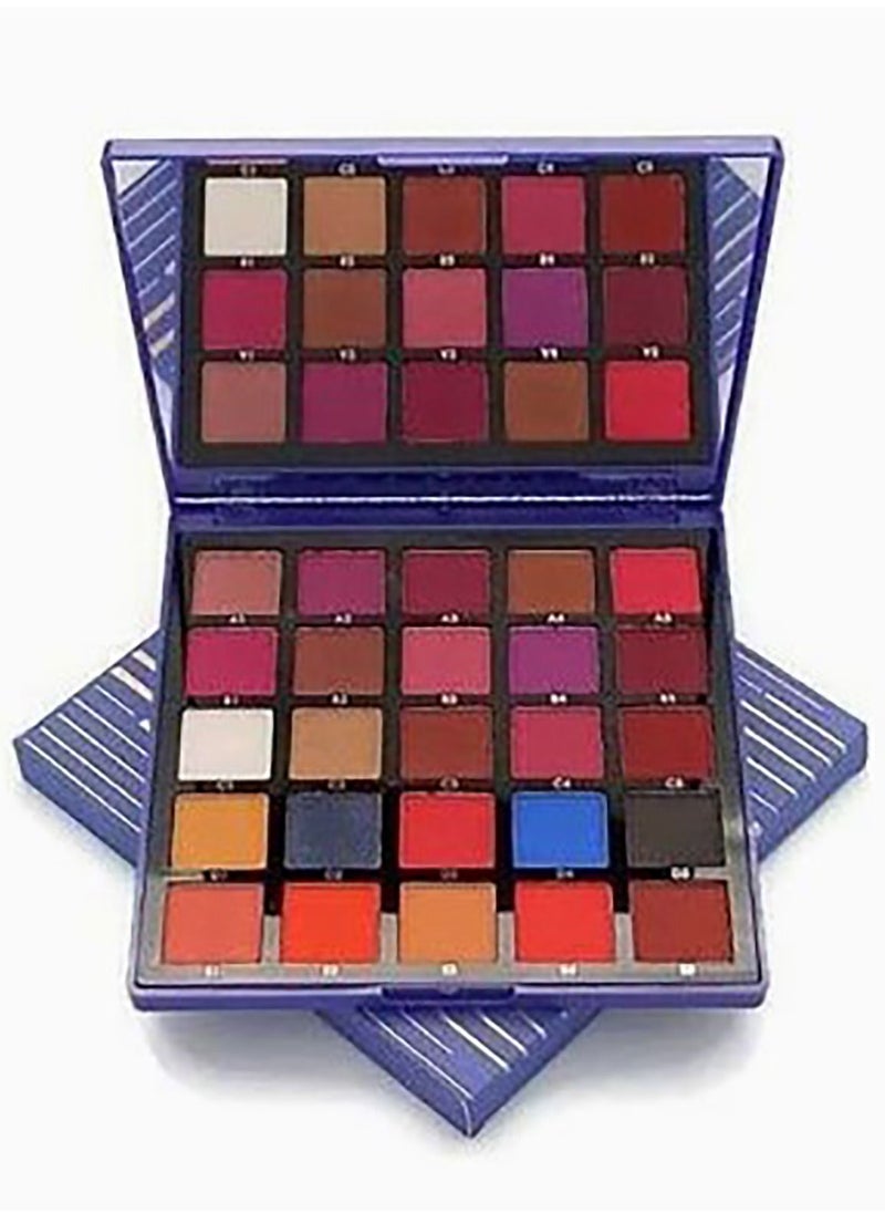 Norvina A makeup kit consisting of (25 color eye shadow - face brushes - dark brown gel - 4 color blush - makeup fixer - nail strengthening serum - mascara - brown and black eyeliner - eyebrow soap and eyelin  - Image 3
