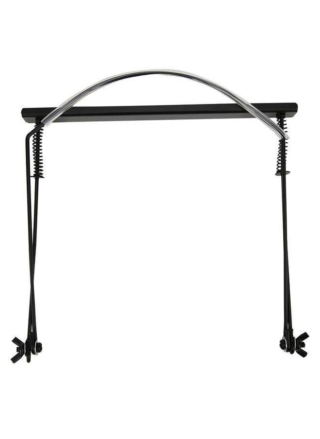 Thoraya 24‑Hole Harmonica Stand Adjustable Neck Bracket Musical Wind Instrument AccessoriesBlack  - Image 1