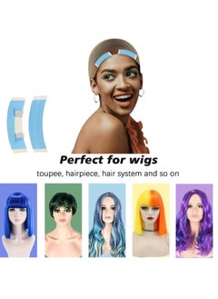 Goiple 36pcs Wig Tape for Lace Wigs Double Sided Waterproof Lace Wigs Adhesive, Tape Strips for Lace Front Wig Toupee, Hairpiece Wig Tape Hair Wig Tape for Hair Extension with Hair Wax Stick Edge Control Wax  - Image 2