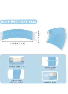 Goiple 36pcs Wig Tape for Lace Wigs Double Sided Waterproof Lace Wigs Adhesive, Tape Strips for Lace Front Wig Toupee, Hairpiece Wig Tape Hair Wig Tape for Hair Extension with Hair Wax Stick Edge Control Wax  - Image 4