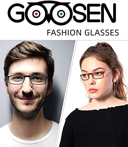 GOOSEN 3-Pack Reading Glasses for Women Men, Keychain Bags Compact Folding Readers, Clear Lens Blue Light Glasses Spring Hinge, Black 2.0 x - Image 5