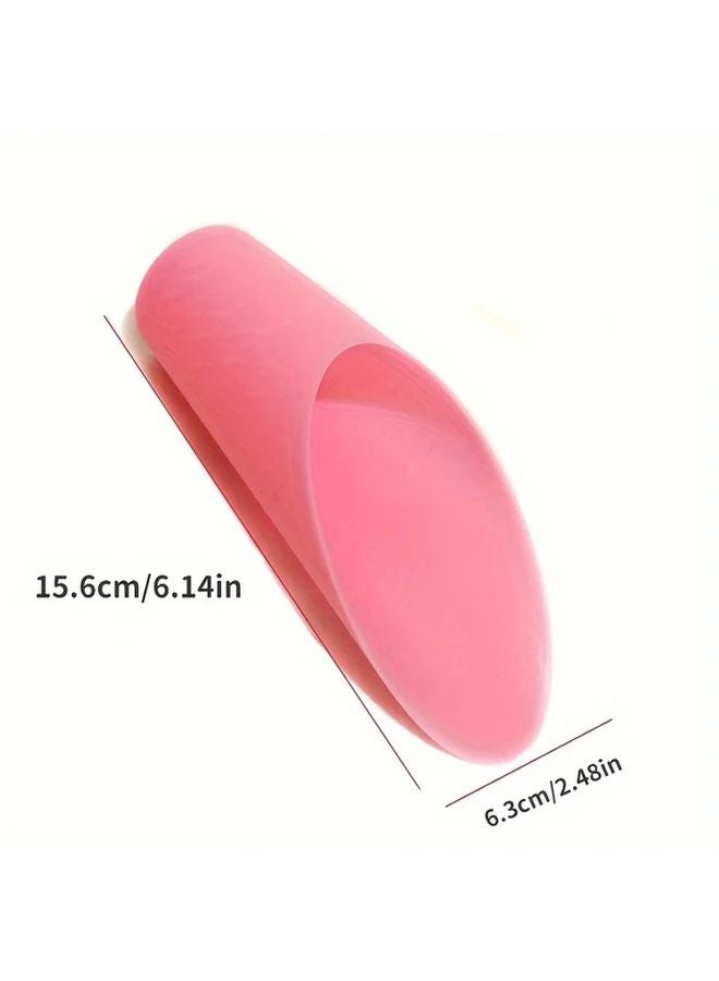 Pink Japanese Style Soil Scoop Shovel Cup Ergonomic Handle Durable PP Plastic Planting Tool - Image 4