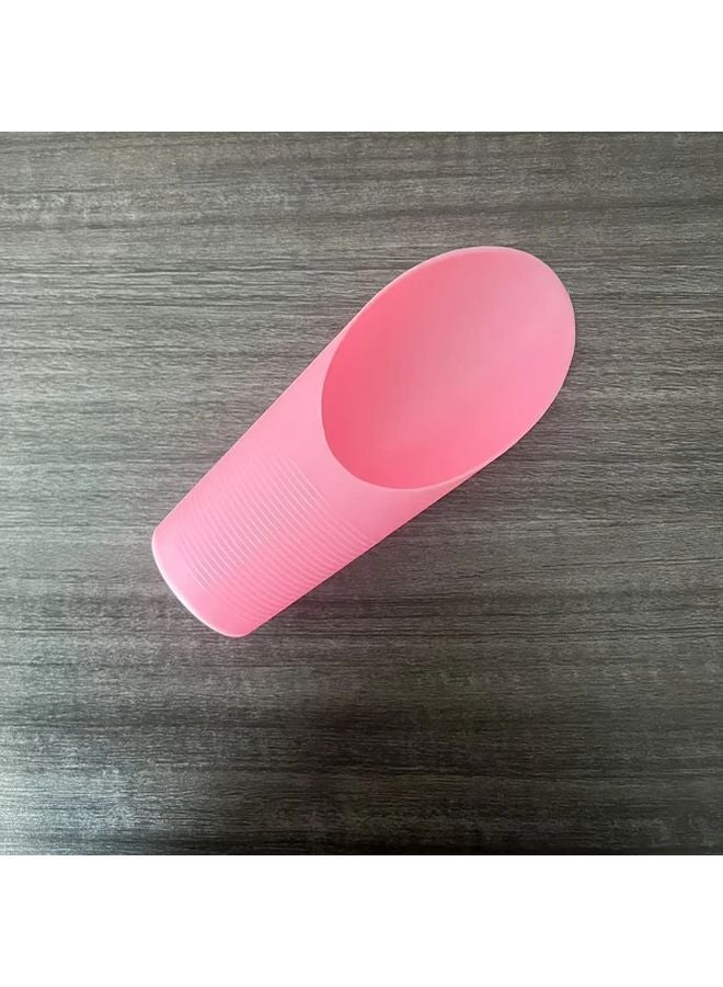 Pink Japanese Style Soil Scoop Shovel Cup Ergonomic Handle Durable PP Plastic Planting Tool - Image 1