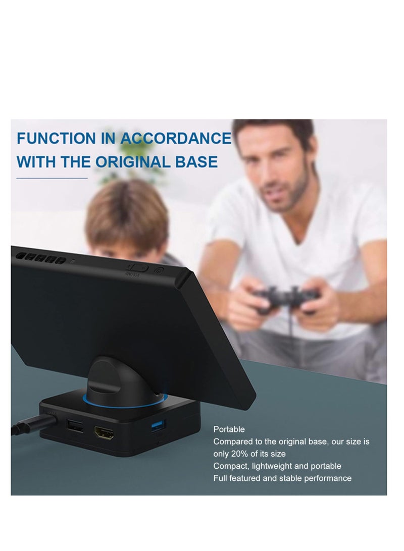 SOLARAE Game Console TV Dock, Docking Station for Switch, Portable 5 in 1 USB Type C HD Multimedia Interface 4K Docking Station, for Switch OLED and Lite - Image 5