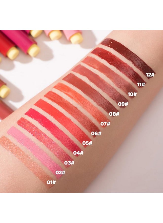 MYUANGO - Hydrating Lip Balm For Dry Lips Moisturized And Nonsticky Cup Waterproof Long Lasting Lip Gloss Highshinny Finish Great For Women And Girls (08) - Image 1